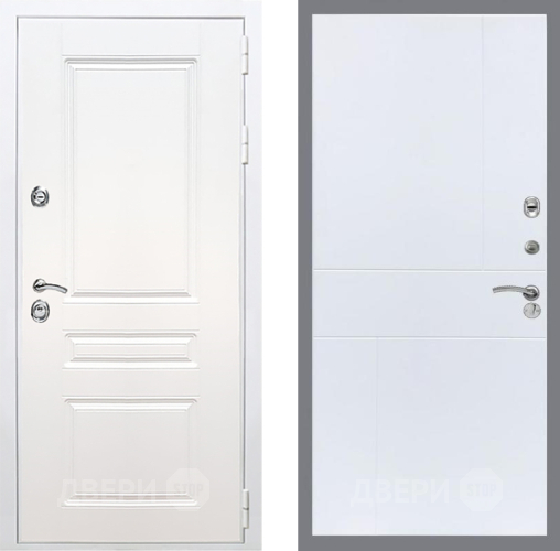 Входная металлическая Дверь Рекс (REX) Премиум-н Силк Сноу FL-290 Силк Сноу в Истра