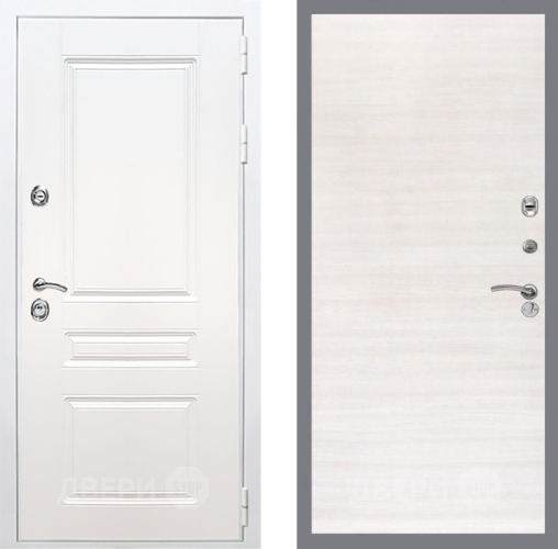 Входная металлическая Дверь Рекс (REX) Премиум-н Силк Сноу GL Акация в Истра