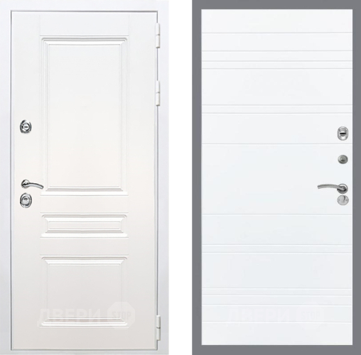 Входная металлическая Дверь Рекс (REX) Премиум-н Силк Сноу Line Силк Сноу в Истра