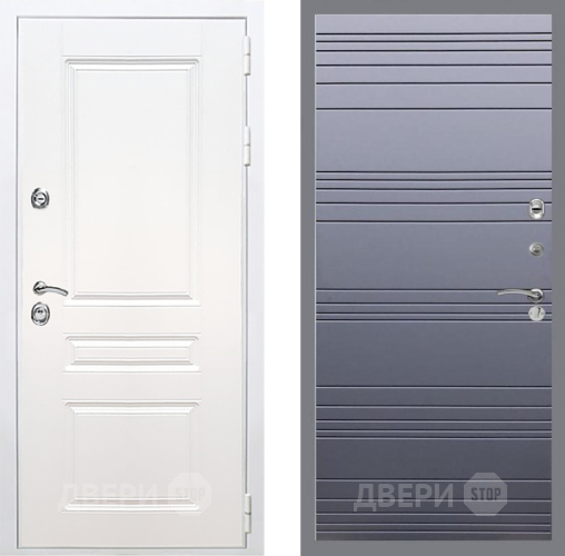 Входная металлическая Дверь Рекс (REX) Премиум-н Силк Сноу Line Силк титан в Истра