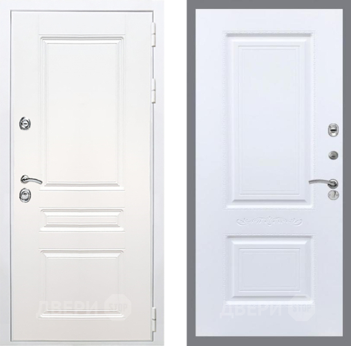 Входная металлическая Дверь Рекс (REX) Премиум-н Силк Сноу Смальта Силк Сноу в Истра