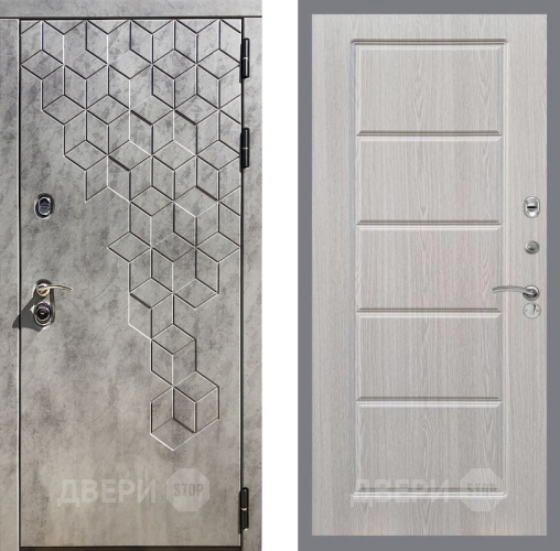 Входная металлическая Дверь Рекс (REX) 23 FL-39 Беленый дуб в Истра