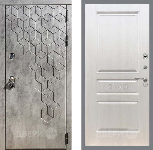 Входная металлическая Дверь Рекс (REX) 23 FL-243 Лиственница беж в Истра