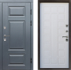 Входная металлическая Дверь Престиж TERMO с терморазрывом Премиум Грэй Престиж Белое дерево в Истра