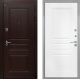 Входная металлическая Дверь Интекрон (INTECRON) Брайтон Тиковое Дерево ФЛ-243 Белый матовый в Истра