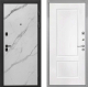 Входная металлическая Дверь Интекрон (INTECRON) Профит Black Мрамор Арктик КВ-2 Белый матовый в Истра