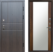 Дверь Престиж Горизонт Венге Зеркало Дуб 960х2050 мм