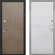 Дверь Интекрон (INTECRON) Гектор Венге Коричневый ФЛ-316 Белый ясень 860х2050 мм