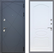 Дверь Рекс (REX) 13 Силк Титан FL-128 Белый ясень 860х2050 мм